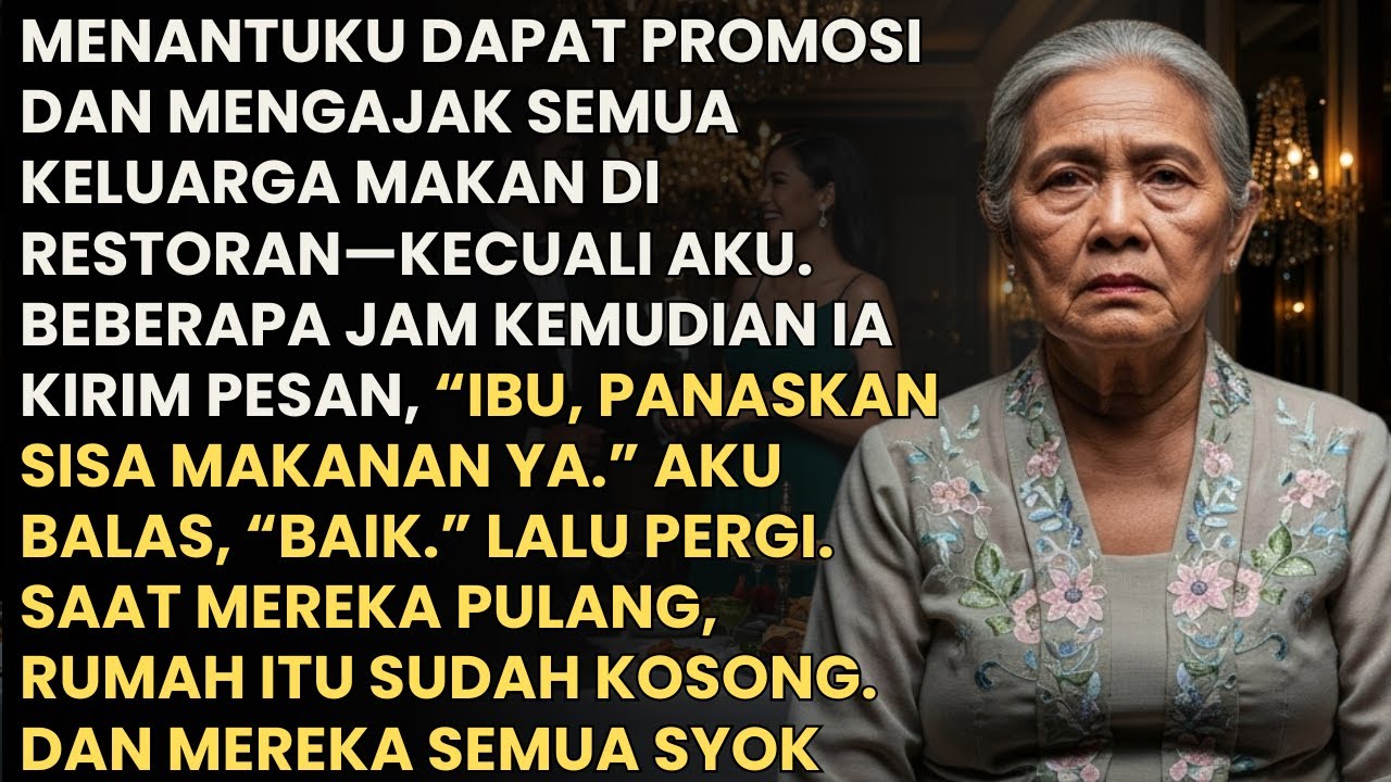 MENANTU DAPAT PROMOSI AJAK MAKAN SEMUA KELUARGA TANPAKU - BEBERAPA JAM KEMUDIAN MEREKA SYOK KETIKA..