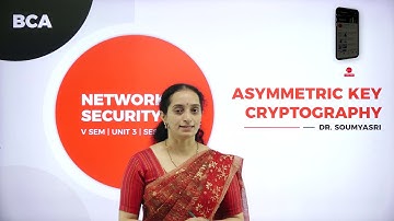 DAY 28 | NETWORK SECURITY | V SEM | B.C.A | ASYMMETRIC KEY CRYPTOGRAPHY | L3