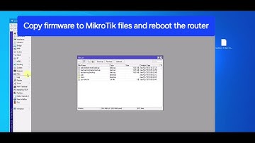 MikroTik: Firmware Update with WinBox - Manual Approach