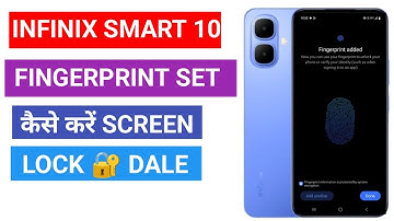 How To Set Fingerprint In Infinix Smart 10 | All Infinix Smartphone Fingerprint Set In Screen💯💯