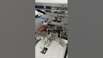 Small size irregular shape box case forming folding making machine production video