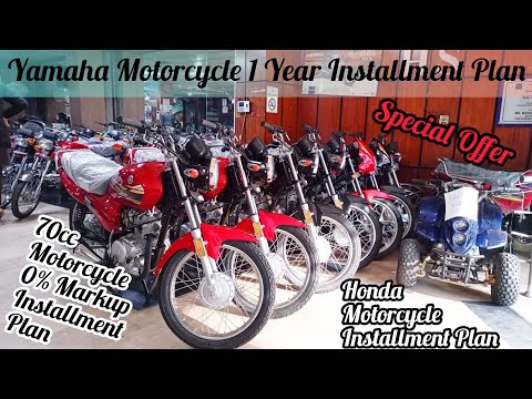 Motorcycles Installment Plan Yamaha Honda 70cc Detail Review 0 Markup 70cc Bikes Pak Rides Youtube