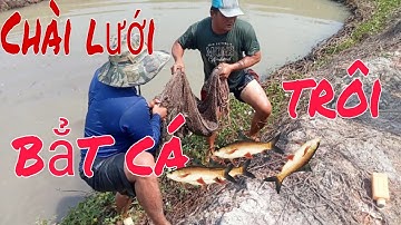 Theo chân các anh nông dân, chài lưới bắt cá trôi trên cánh đồng hoang,