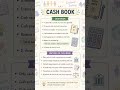 Cash book and it's features #cashbook #commerceunit