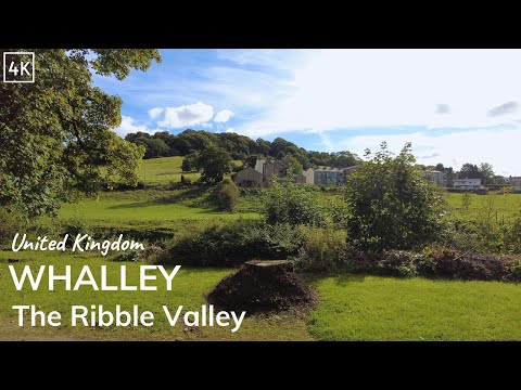 Whalley Walking Tour 4K - English Country Village Walk  (60fps)