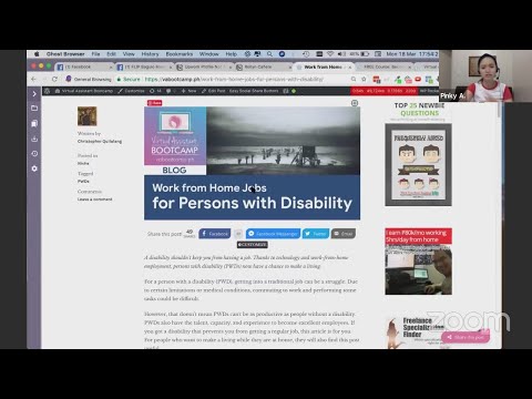 Work From Home Jobs For PWDs