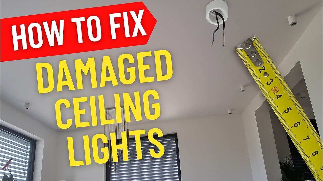 God Gave the Solution! Fixing Damaged Ceiling Lights in 20 Minutes/ Why ...