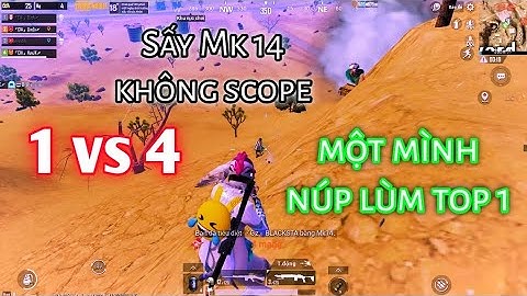 The Light ❤️ PUBG MOBILE | Sấy Mk14 không bật scope 1 vs 4 - một mình núp lùm giật top 1