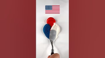 What color do mixed flags make?? May Part4 #colormixing #satisfying #shorts #wakasun