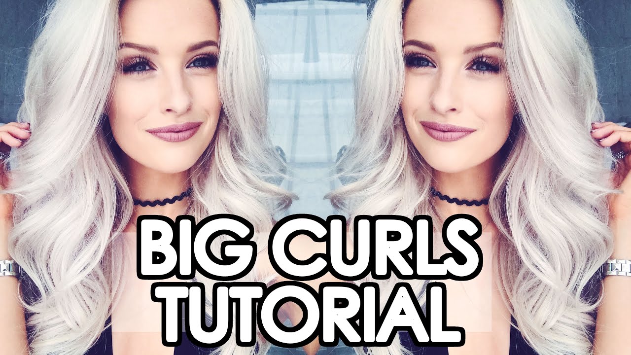 BIG BOUNCY CURLS AND WAVES HAIR TUTORIAL AND HAIRCARE ROUTINE ad - YouTube