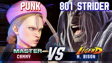 SF6 ▰ PUNK (Cammy) vs 801 STRIDER (M.Bison) ▰ High Level Gameplay