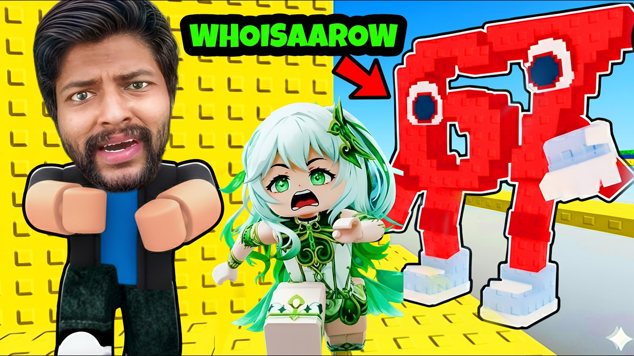 WhoisAarow Became 67 Brainrot and Chasing us… Run From 67 Obby🤣