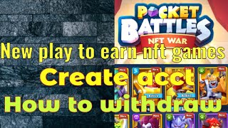 POCKET BATTLES NFT WAR/HOW TO WITHDRAW PKT TO MEV/Boritv screenshot 3