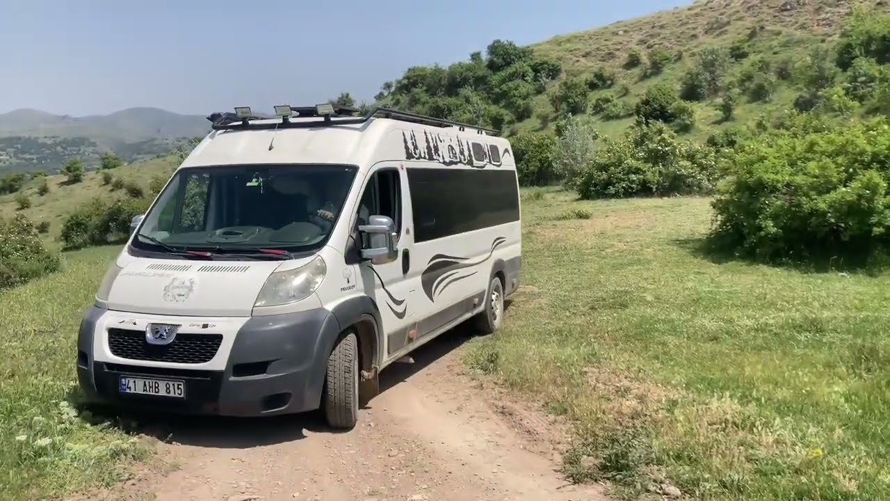 Dağda karavan kampı, Afyon Tınaztepe