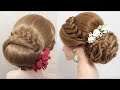 2 Beautiful Updos With Low Bun. Easy Weddding Hairstyles For Long Hair