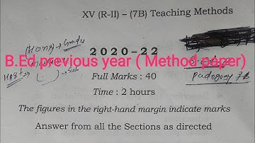 B.Ed, pedagogy of school subject (all optional paper) magadh University