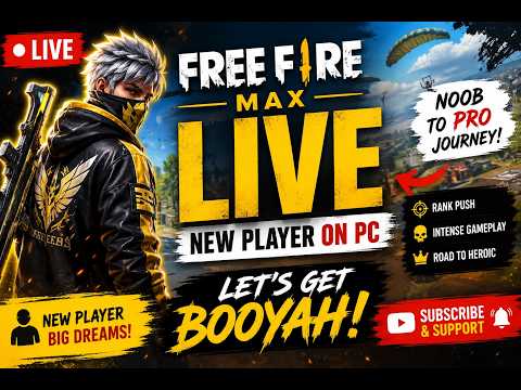 🚀 First Time Free Fire on PC | Learning the Game 😄