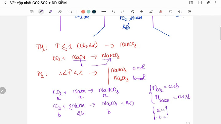 Baài toán về co2 so2 tác dụng với kiềm năm 2024