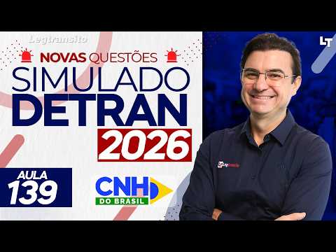 SIMULADO DETRAN QUESTÕES 2026 - AULA 139 #SimuladoLegTransito2026 #Detran2026