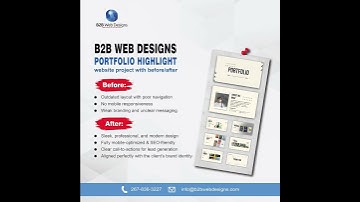 Before & After Website Redesign | B2B Web Designs Portfolio Highlight