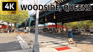 ⁴ᴷ⁶⁰ New York city tour | Woodside neighborhood, Queens | Roosevelt Ave | Little Manila Woodside