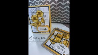 TOTAL Eclipse!! Stampin' UP! Enduring Beauty Stenciling Eclipse card!