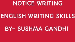 @englishlabs2730🌹💥 NOTICE WRITING