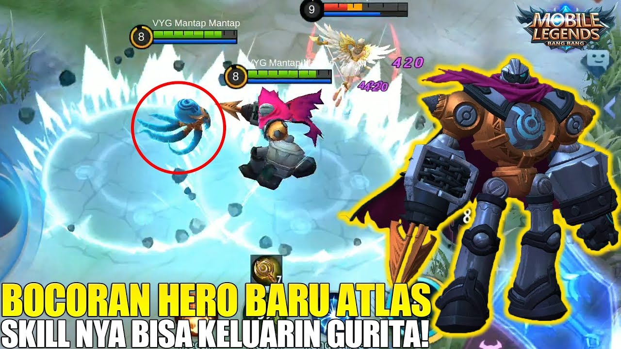 NEW HERO ATLAS HERO FIGHTER TANK SUPER NGERI SKILL NYA BISA NGELUARIN GURITA DAN BANTING MUSUH YouTube