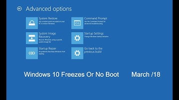 Windows 10 Freezes After Update Or Won