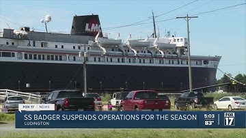 SS Badger suspends operations for the season