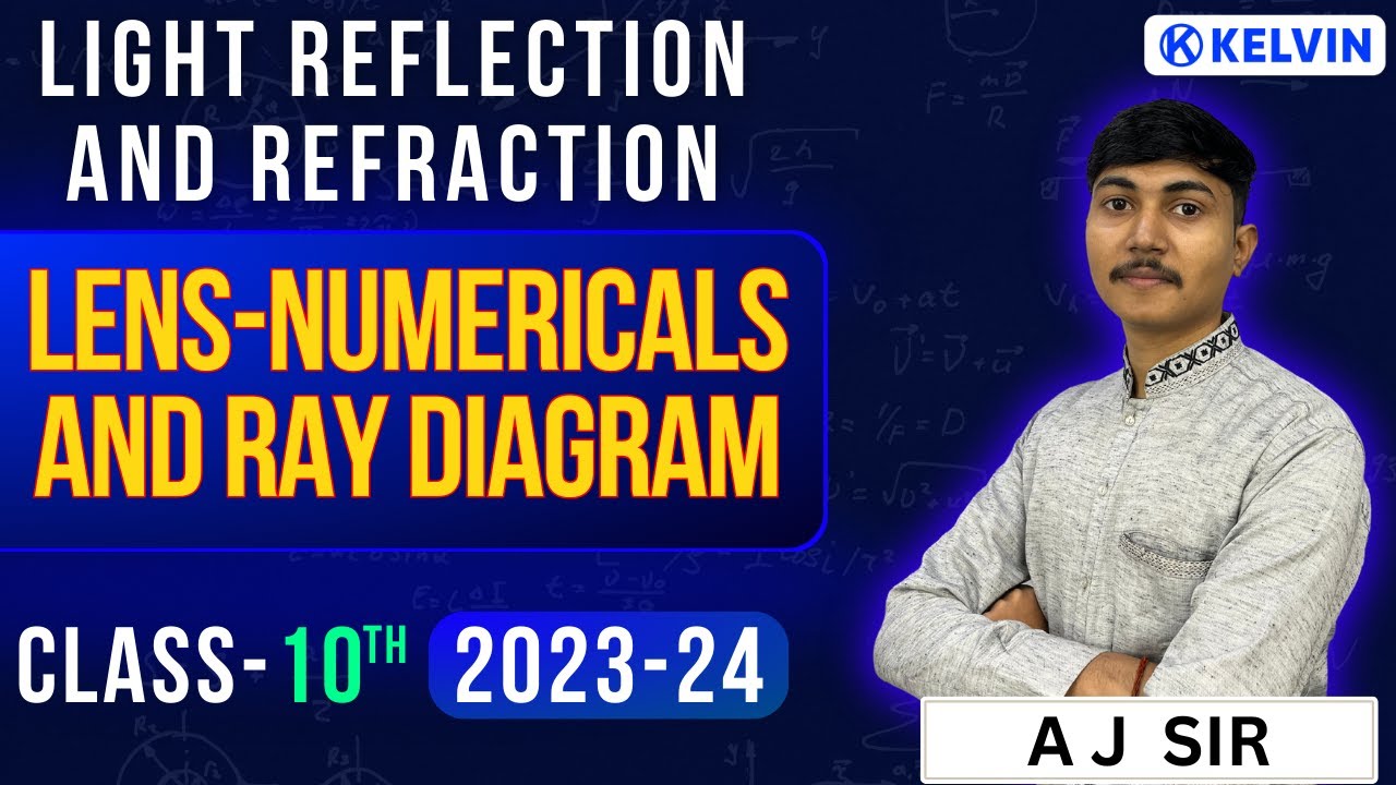 Light Reflection and Refraction Lens Related Numericals || Class 10 ...