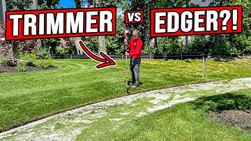 HOW TO GET A PERFECT SIDEWALK EDGE EVERY TIME [TRIMMER VS EDGER!]