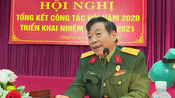 Hội CCB huyện Sông Lô tổng kết công tác Hội năm 2020 và triển khai nhiệm vụ trọng tâm năm 2021