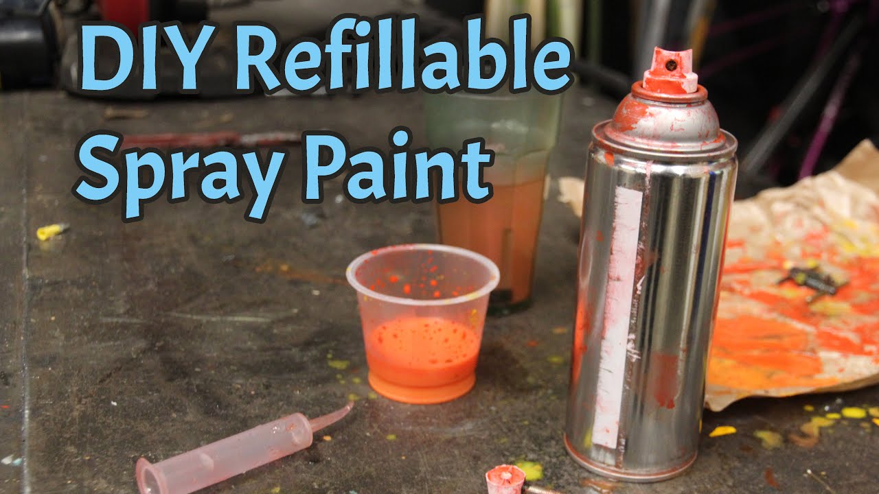 DIY refillable spray paint test YouTube