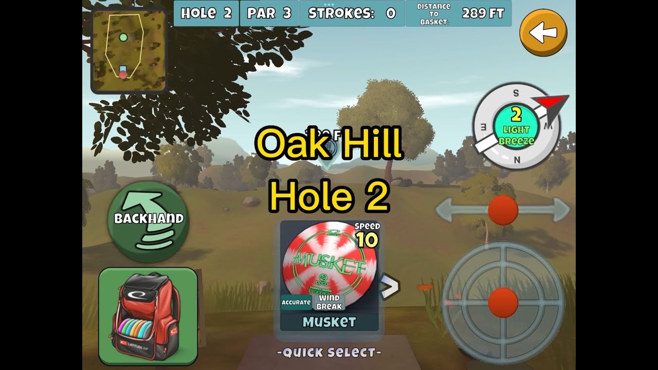 Oak Hill, Hole 2 Disc Golf Valley YouTube