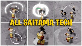 All Saitama Tech in Strongest Battlegrounds | Roblox