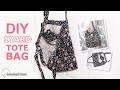 DIY 1 YARD TOTE BAG | How to make a SIMPLE TWIN BAG [sewingtimes]