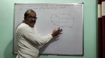 Two cubes each of side 15cm are joined end to end.Find the surface area of the resulting cuboid.....