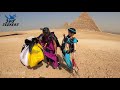 Sky Seekers Princess Jasmine Magic Carpet / wingsuit rodeo over the Giza Pyramids of Egypt