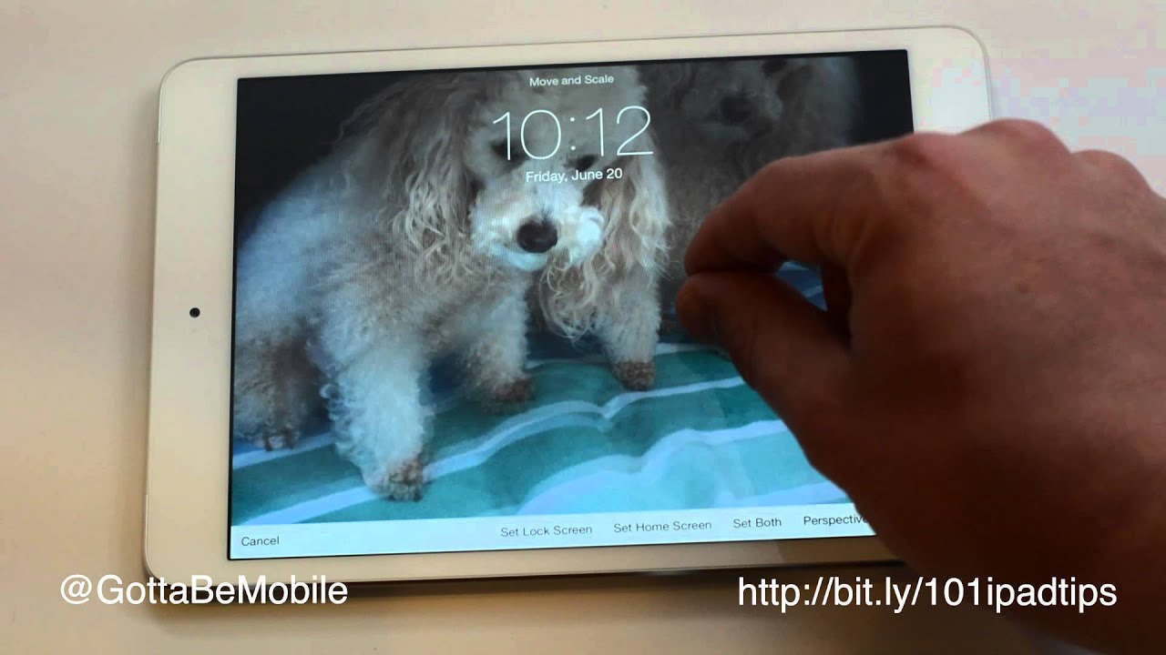 How To Change IPad Wallpaper Lock Screen YouTube