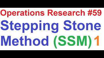 Operations Research Tutorial #59: Stepping Stone Method Solving 5x5 Transportation Problem [1of5]