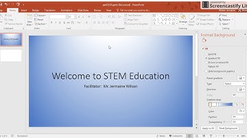 Formatting Backgrounds in PowerPoint Solid Fill and Gradients