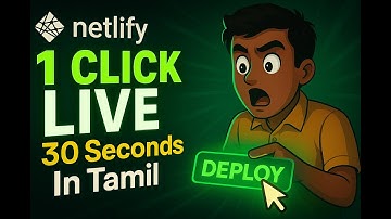 The Simple Way to Host Your Website on Netlify in Tamil 🚀Deploy website 🚀Netlify Tutorial Tamil