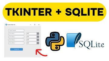 Customtkinter en SQLite met Python Les 2 - Een tabel maken