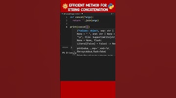 Efficiently Concatenate Strings #python #coding #shorts #programming
