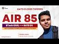 From BTech Civil to AIR - 85 in GATE CS 2026 | Giriraj Sahu | GO Classes CS Complete Course Student