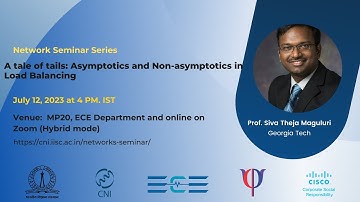 A tale of tails: Asymptotics and Non-asymptotics in Load Balancing| Prof. Siva Theja Maguluri