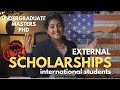 Fully funded external scholarships for international students in usa  road to success ep 12