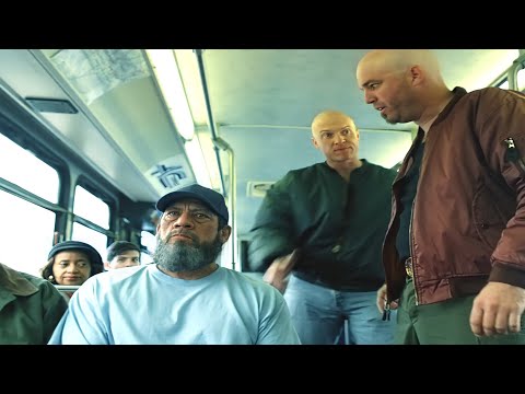 A Badass Old Man Beating Up Thugs On The Bus For Harassing Another Old Man