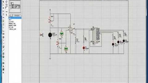 Proteus Simulation LDR Comparator Shift Register